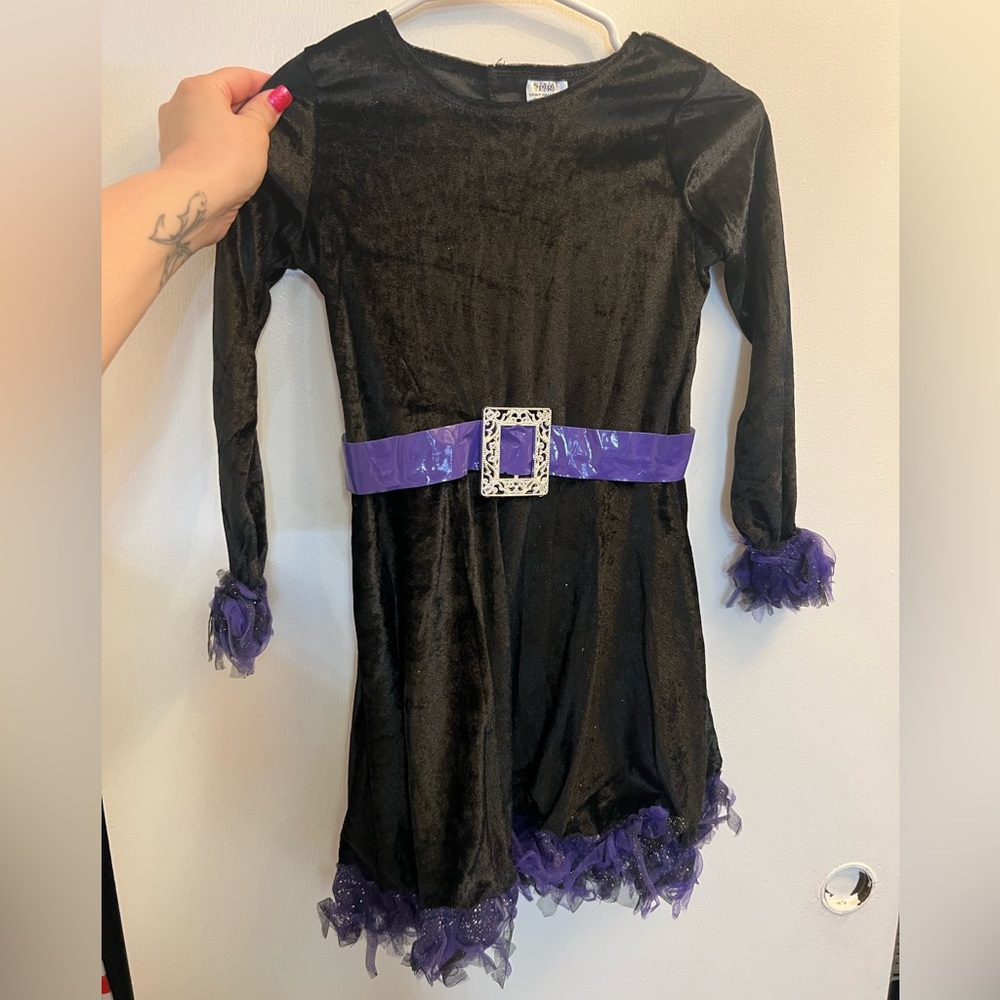 Spirit Black and Purple Witch Costume for Kids